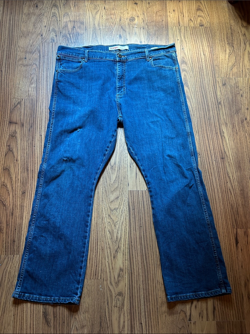 Men's Slim Bootcut Jeans - Dark Wash Blue 40x30